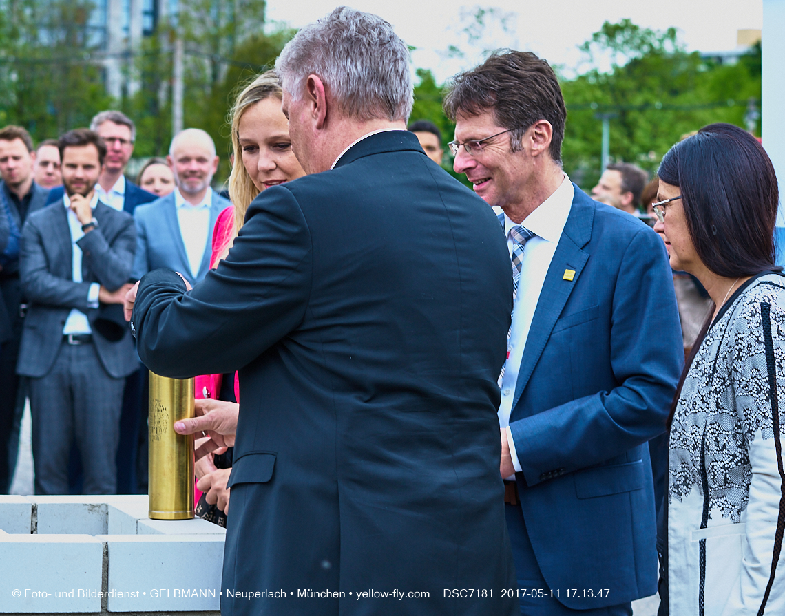 11. Mai 2017 - Grundsteinlegung für die LOGE und dem Kulturquadrat in Neuperlach